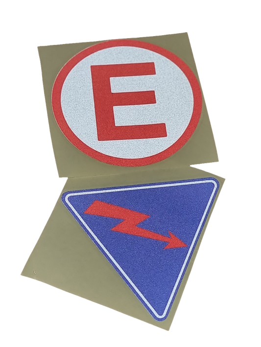 Reflective safety sticker set