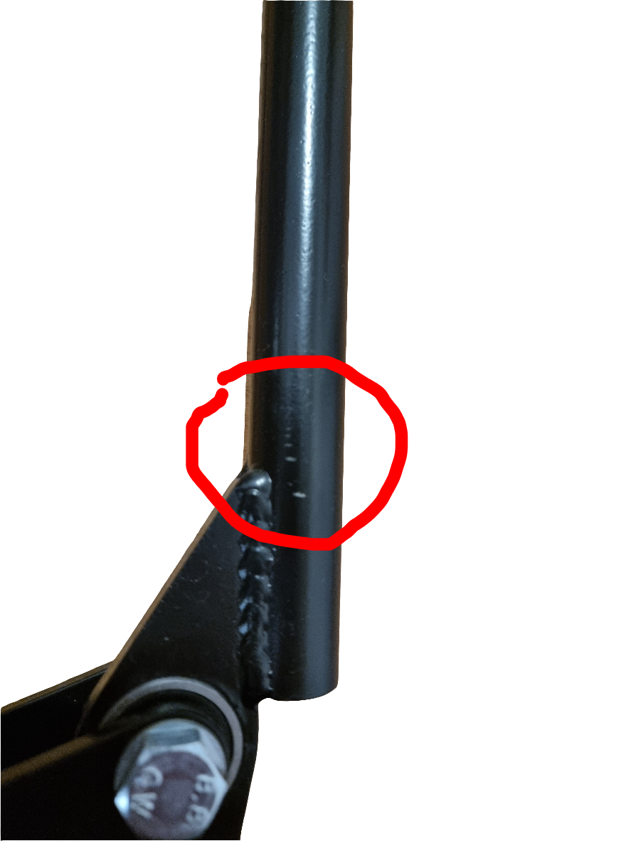 slightly scratched vertical SKIDSHOP hand brake - push away style