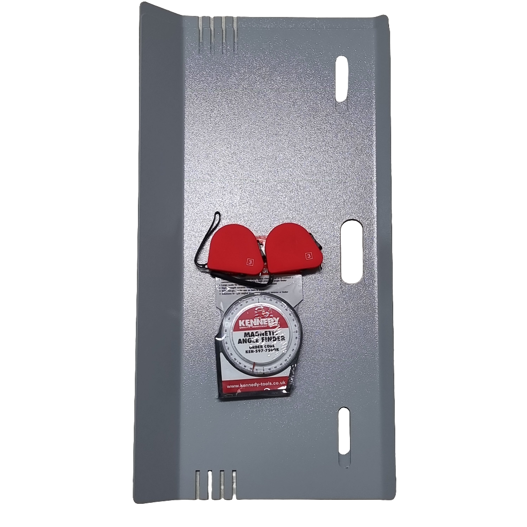 Toe plate set + angle gauge