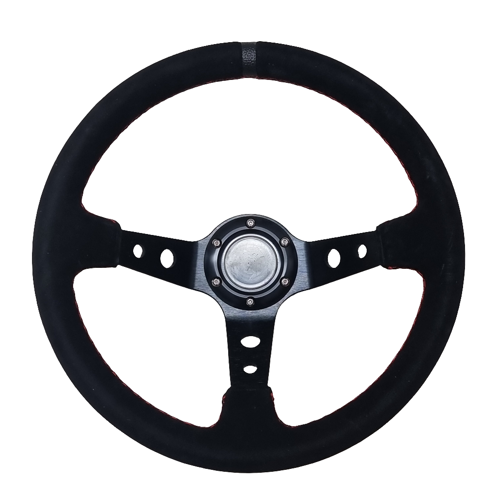 SkidShop Suede Black steering wheel