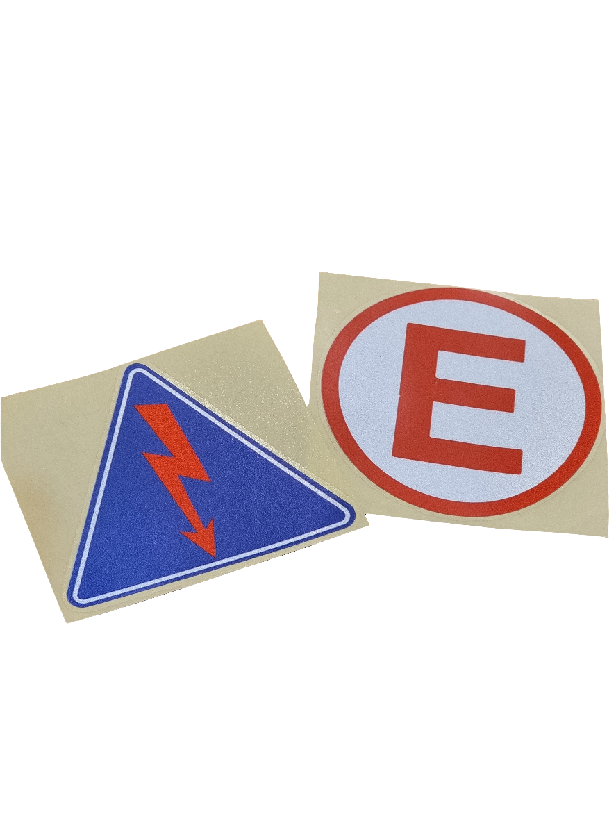 Reflective safety sticker set