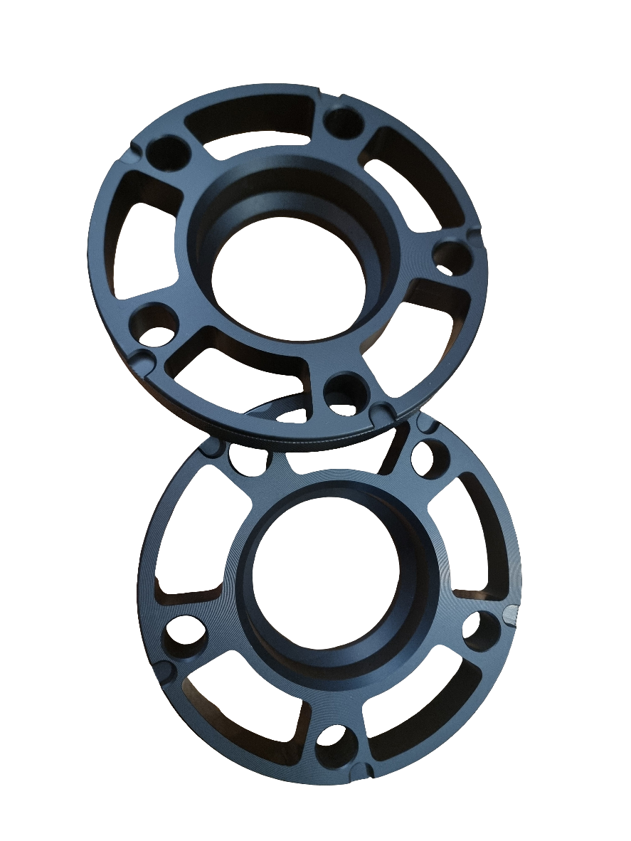 Light weight aluminium wheel spacers