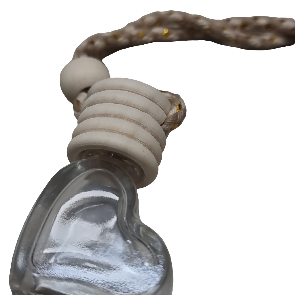 DIY heart air freshener pendant