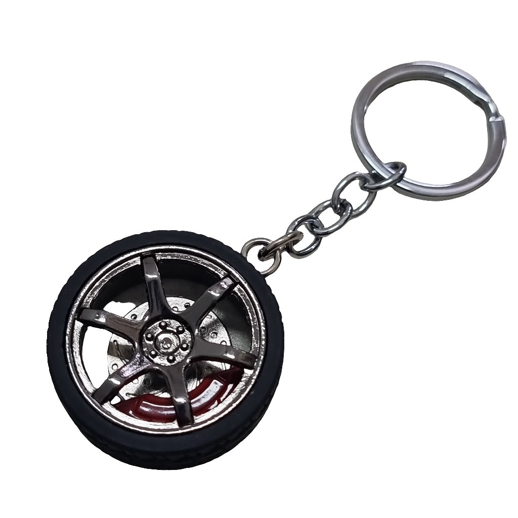 Wheelin' keychain