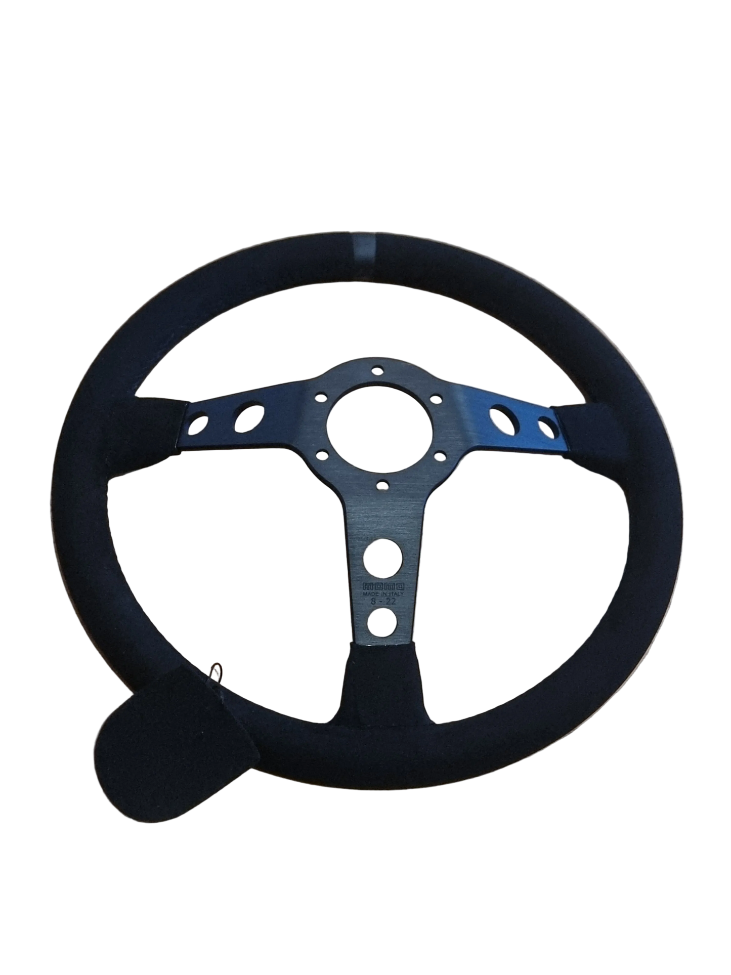 Black edition suede steering wheel