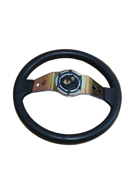 Unused two spoke steering wheel
