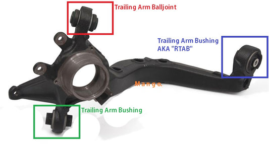 Trailing arm balljoint