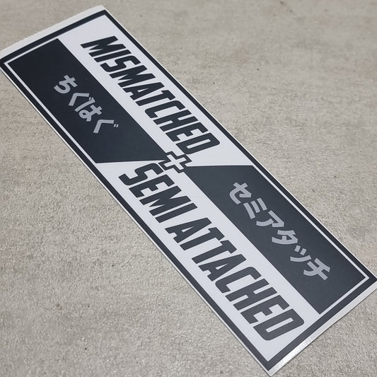 NEW Mismatched/semi attached SkidShop stickers