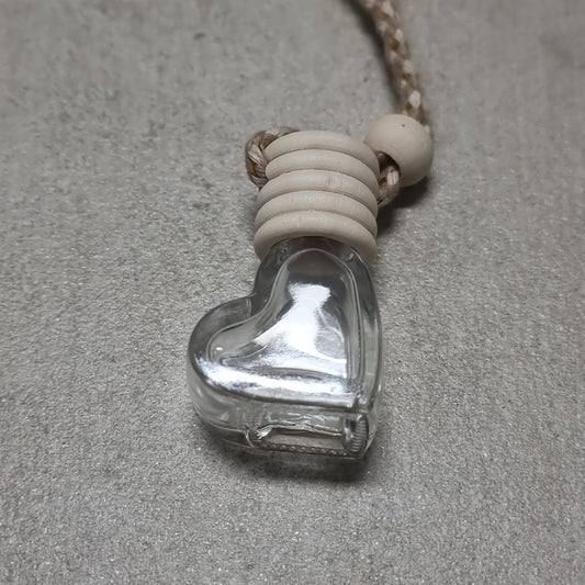 DIY heart air freshener pendant