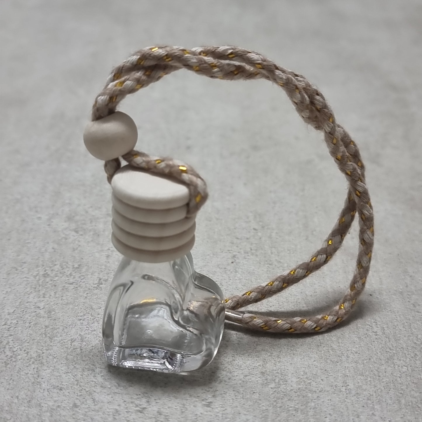 DIY heart air freshener pendant