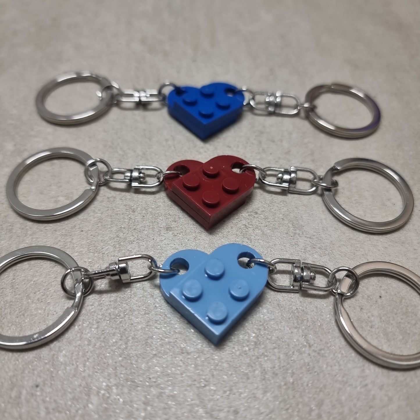 Le(t's)go Heart Keychain