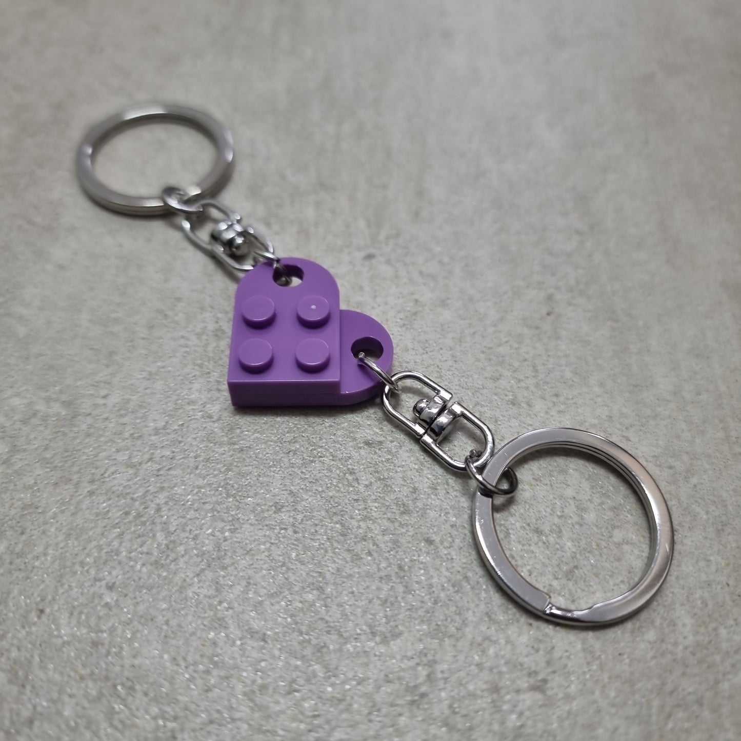 Le(t's)go Heart Keychain