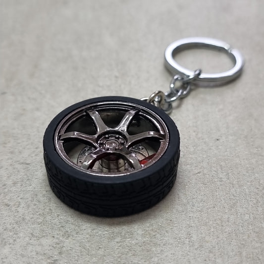 Wheelin' key chain