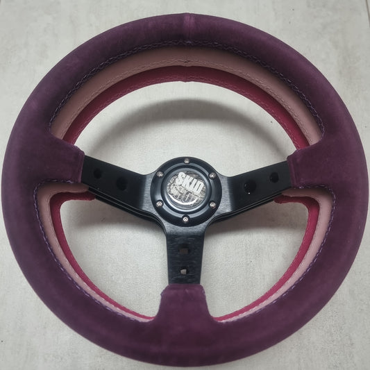 NEW SkidShop deep dish steering wheel - solid colours