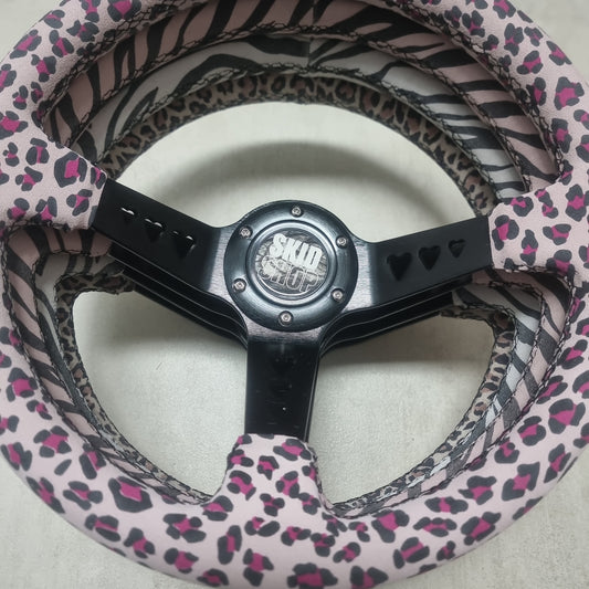 NEW SkidShop deep dish steering wheel - animal patterns