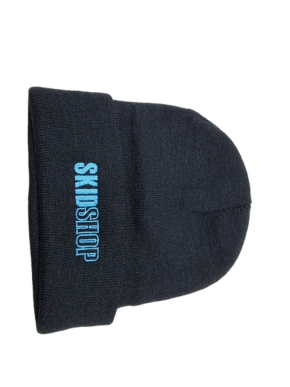 black SKIDSHOP embroidered beanie