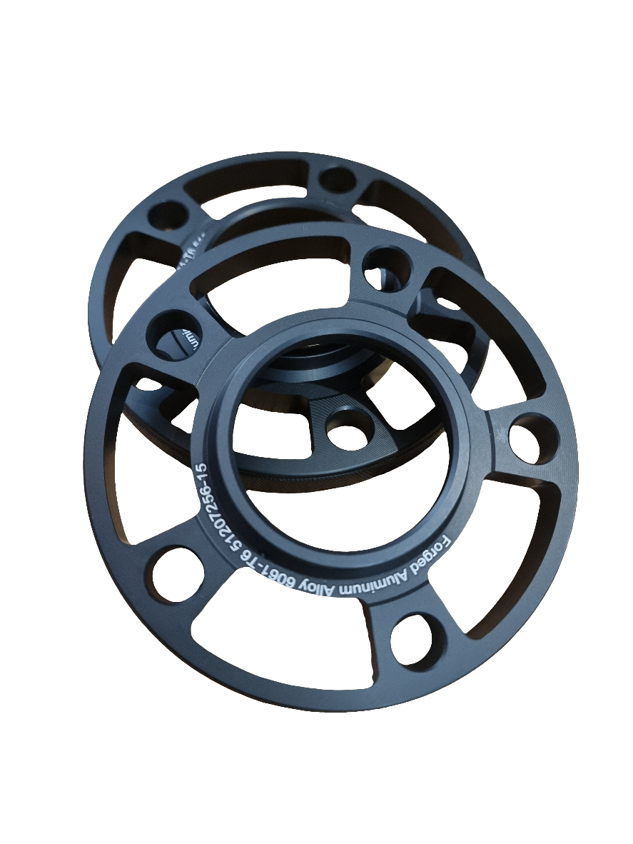 Light weight aluminium wheel spacers