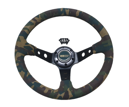 SkidShop Suede Camo steering wheel