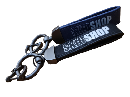 NEW leather skidshop keychain