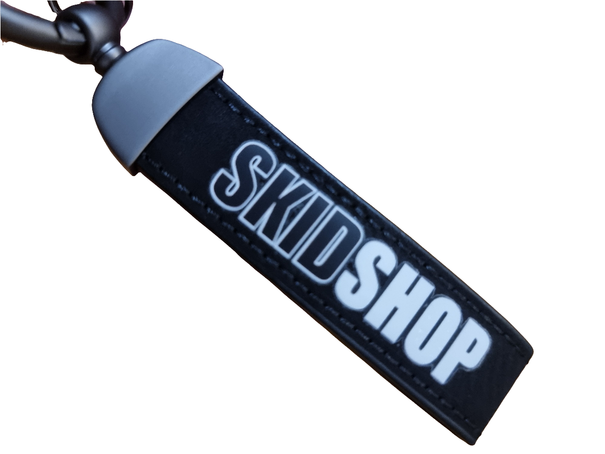 NEW leather skidshop keychain