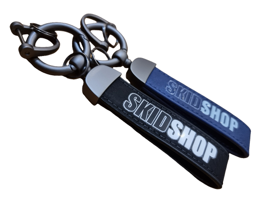 NEW leather skidshop keychain