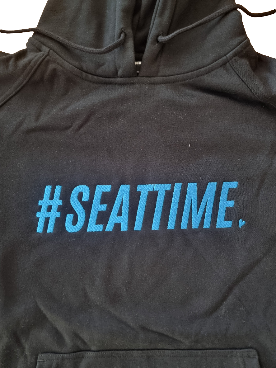 The #SEATTIME kangaroo pullover