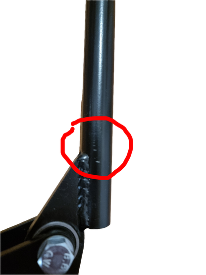 slightly scratched vertical SKIDSHOP hand brake - push away style