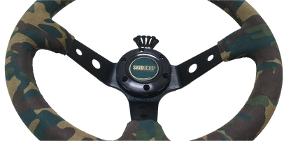 SkidShop Suede Camo steering wheel