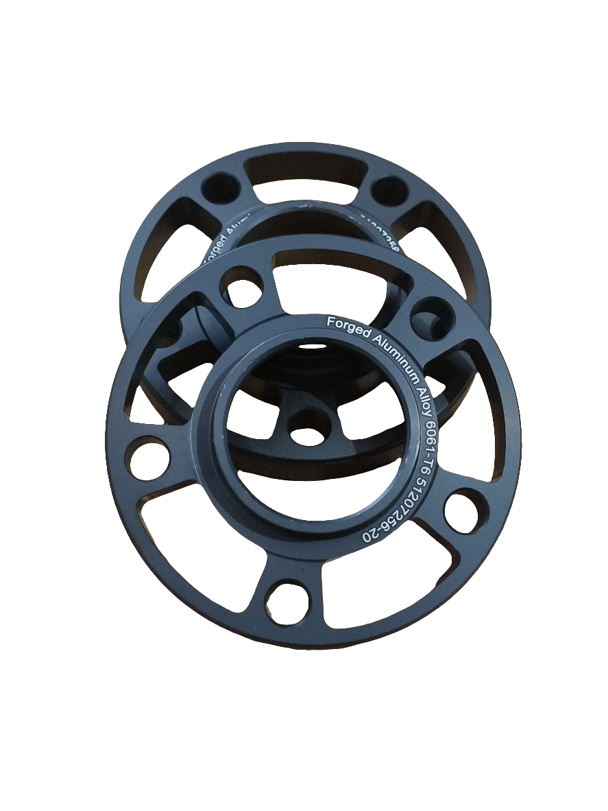 Light weight aluminium wheel spacers