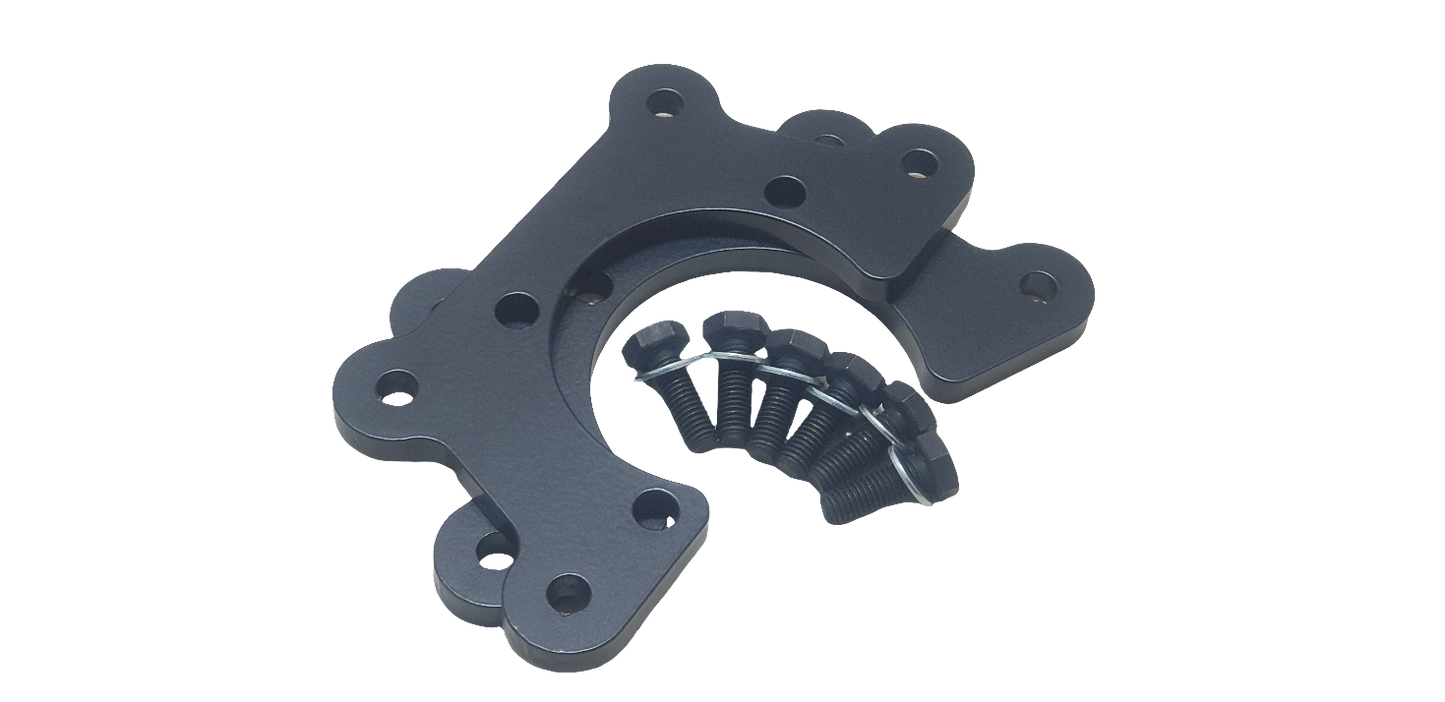 E36 Compact rear disc brake conversion bracket with hardware