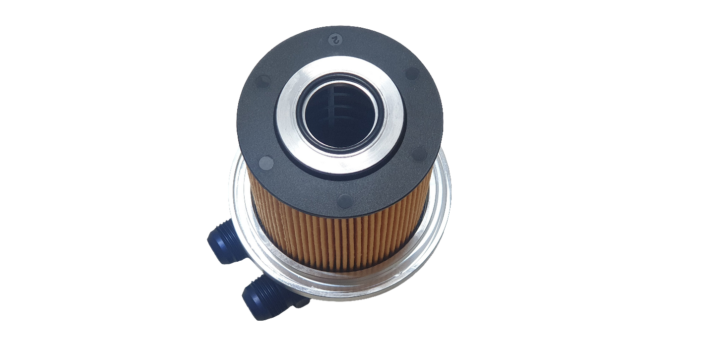 M50 oil filter cap with oilcooler outlets