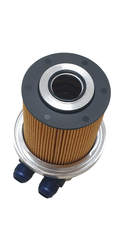 M50 oil filter cap with oilcooler outlets