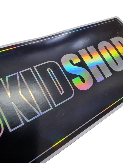 SkidShop matte black/holographic slap sticker