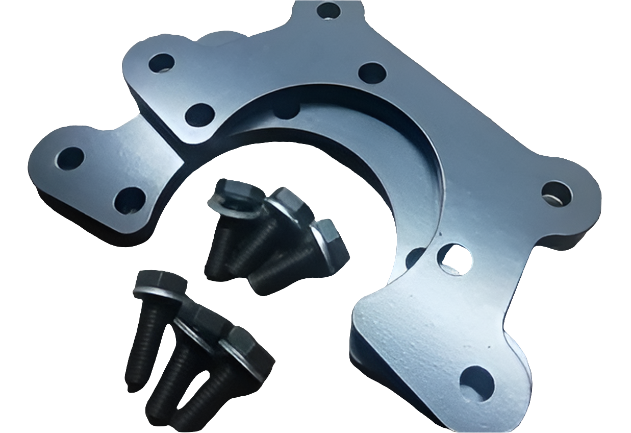 E36 Compact rear disc brake conversion bracket with hardware