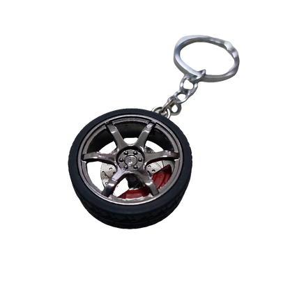 Wheelin' key chain