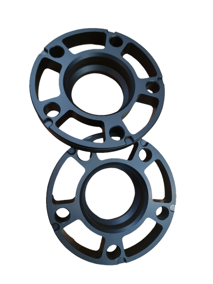 Light weight aluminium wheel spacers
