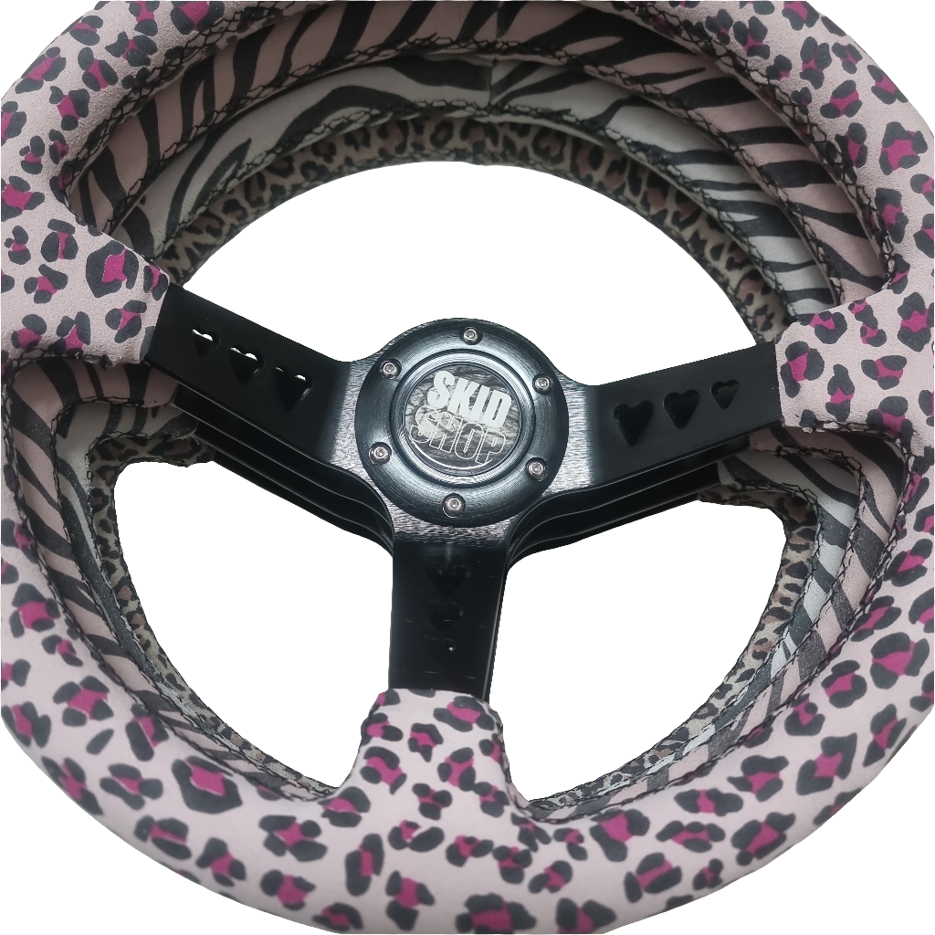 NEW SkidShop deep dish steering wheel - animal patterns