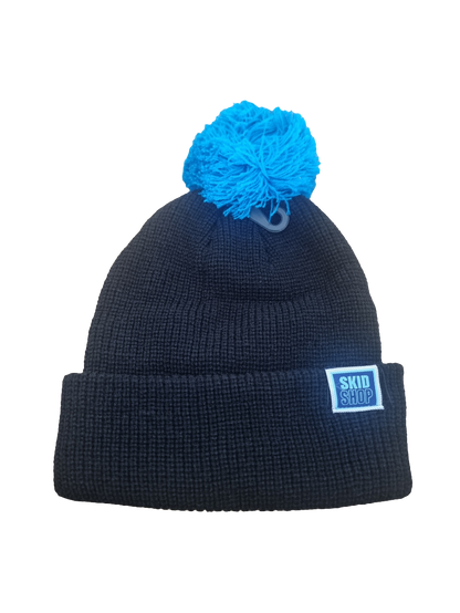 Ski beanie with pompom