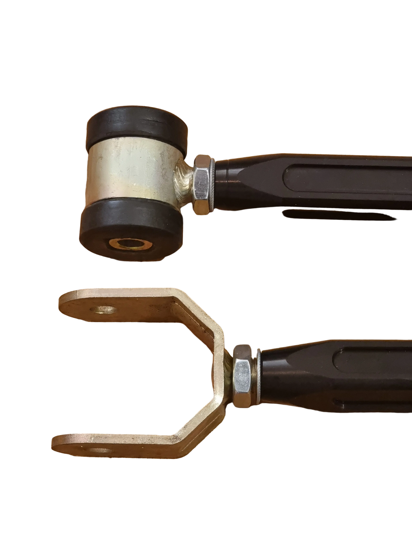 Slightly scratched surface on Alu rear camber arms ( poly bushed )
