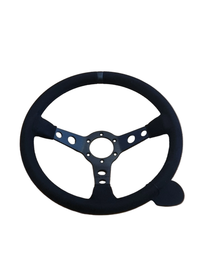 Black edition suede steering wheel