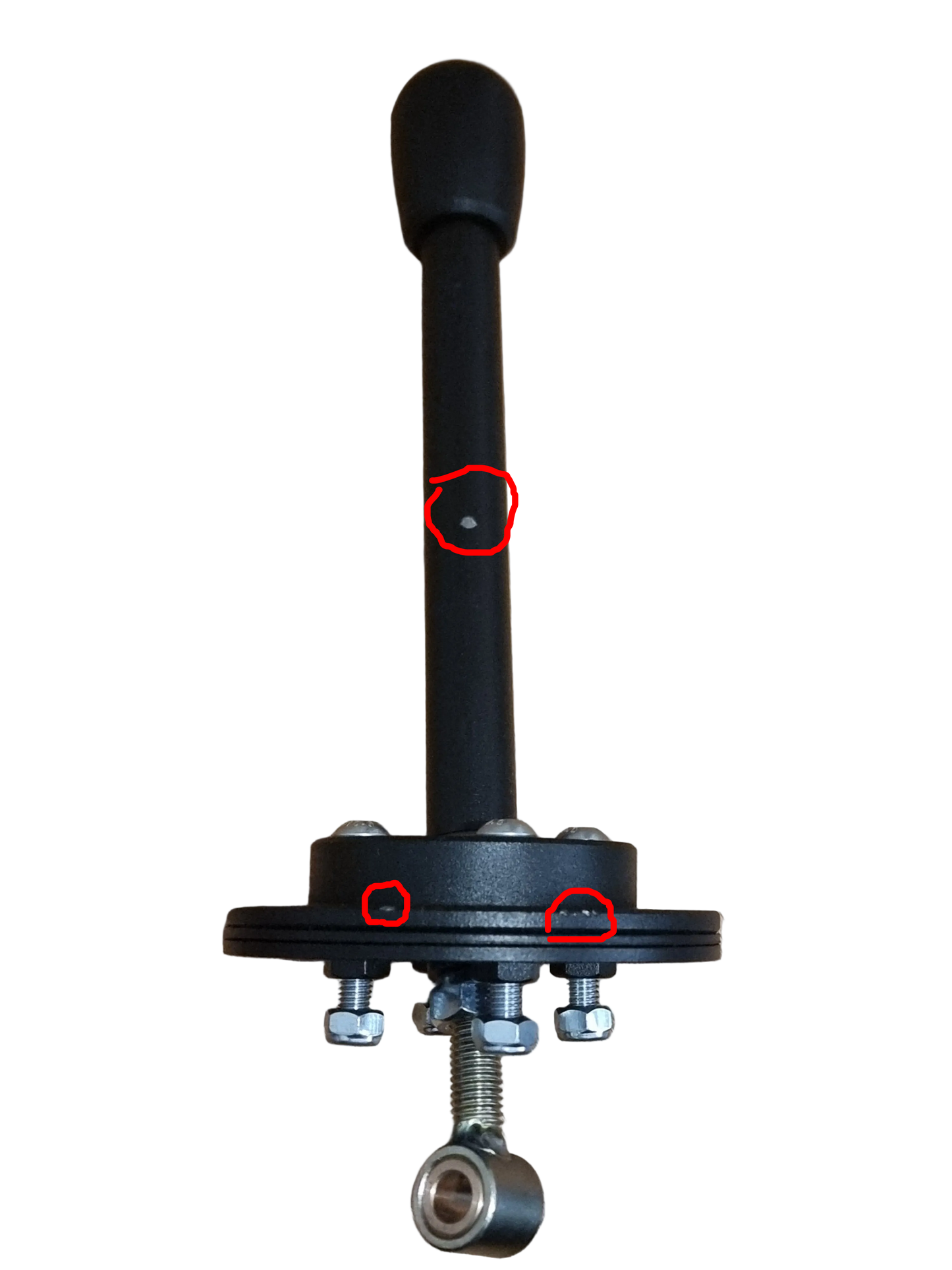 Slightly scratched simple tunnel mounted short shifter