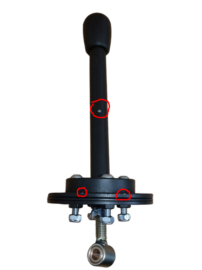 Slightly scratched simple tunnel mounted short shifter