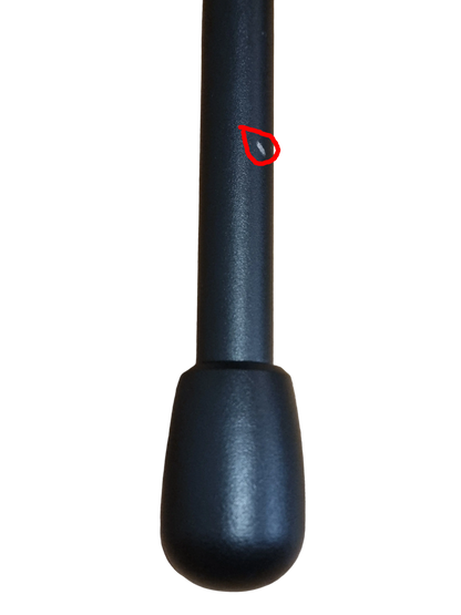 Slightly scratched simple tunnel mounted short shifter