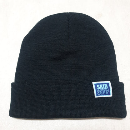 black SKIDSHOP reversible beanie