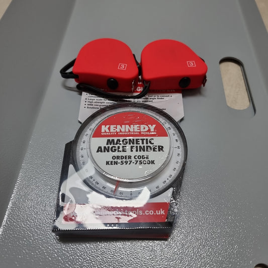 Toe plate set + angle gauge