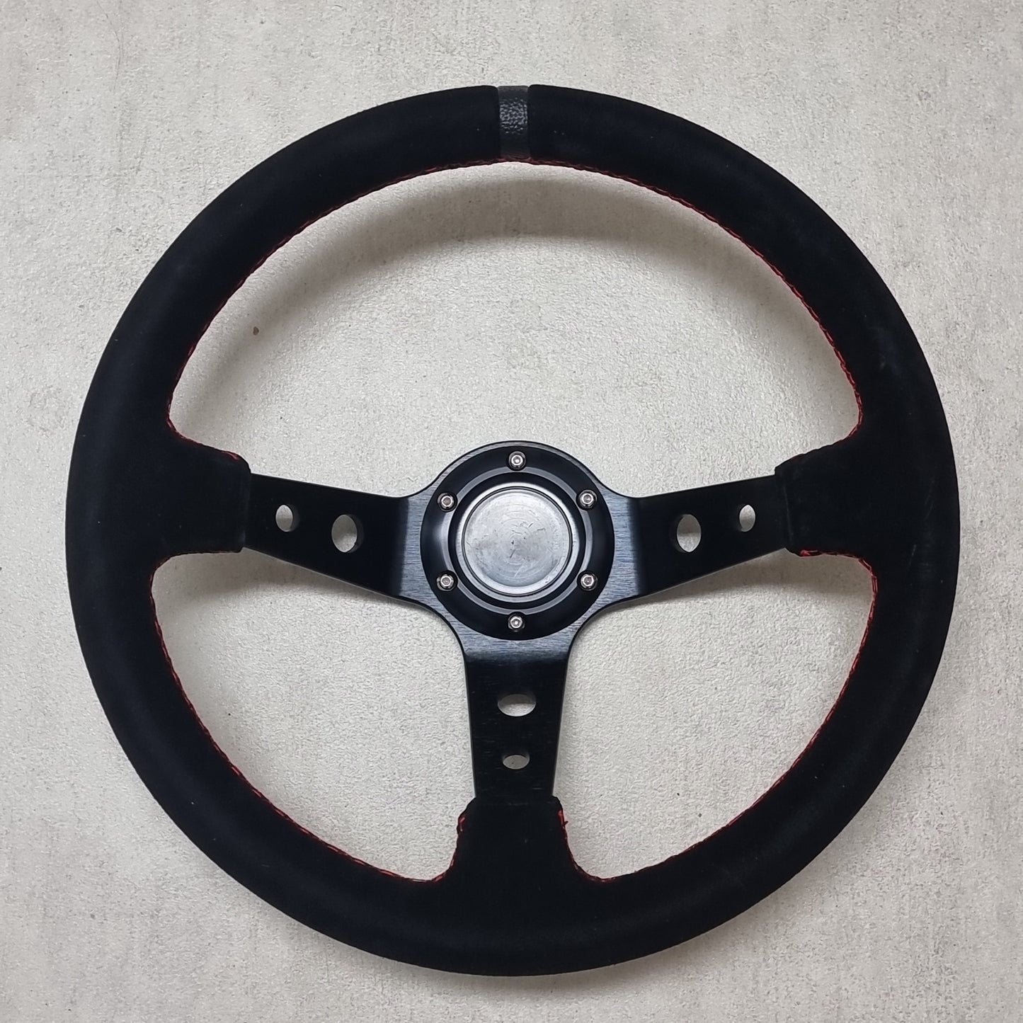 SkidShop Suede Black steering wheel