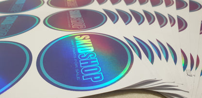 holographic SKIDSHOP round sticker