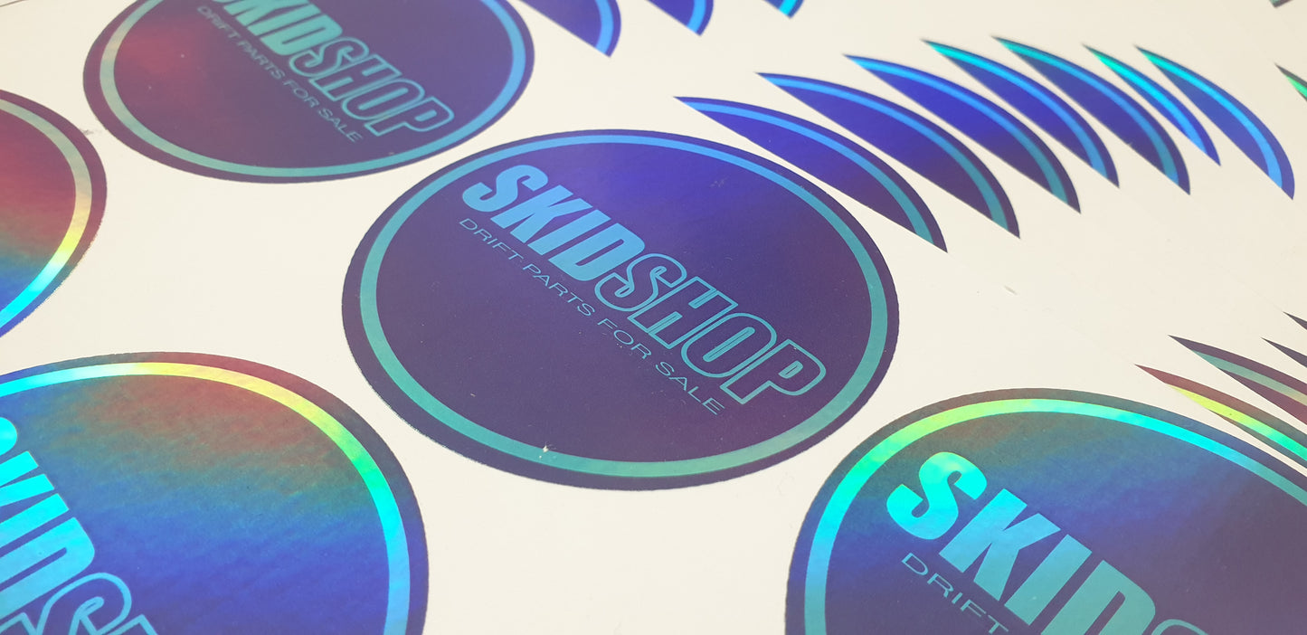 holographic SKIDSHOP round sticker