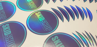 holographic SKIDSHOP round sticker