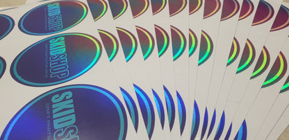 holographic SKIDSHOP round sticker